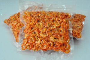Hút chân không tôm khô gửi đi Pháp | Hút chân không xanh