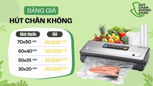 Bảng giá hút chân không